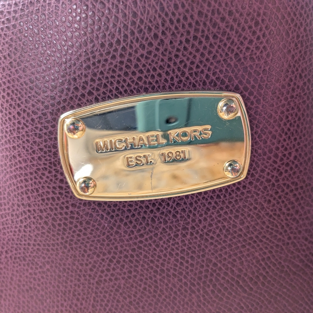 Michael Kors wine colored bag - Picture 2 of 8